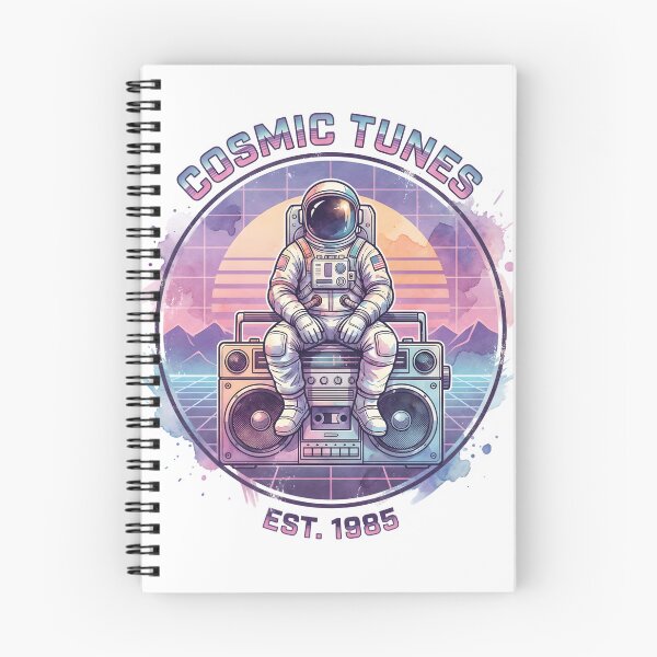 Item preview, Cosmic Tunes Est. 1985 Astronaut Boombox | Retro Synthwave Space Vaporwave Music Design designed and sold by Gretatheerens.