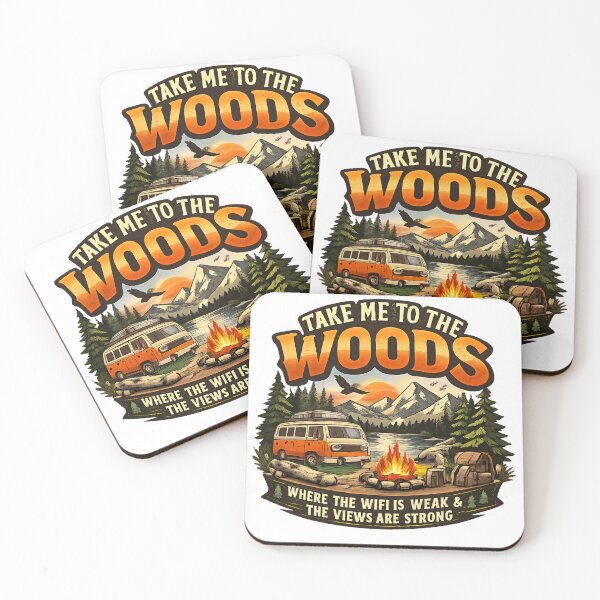 Item preview, Take Me To The Woods Vintage Camping Adventure  designed and sold by Tender Flower Clothing.