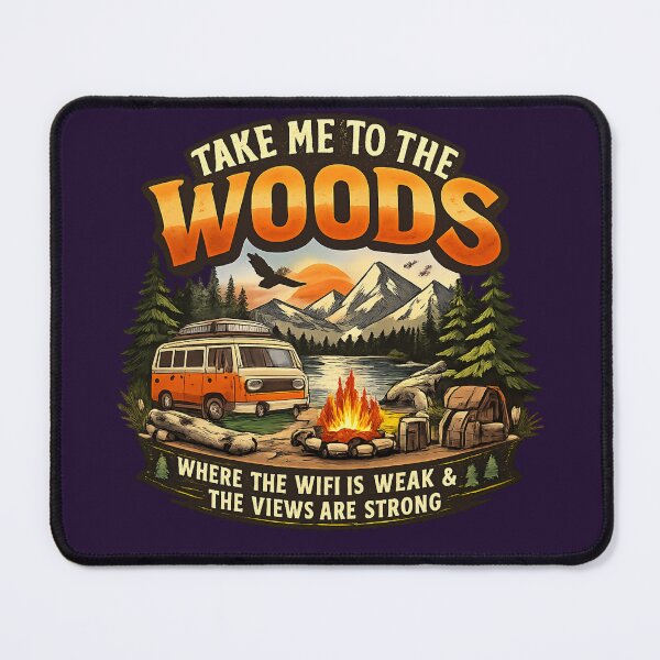 Item preview, Take Me To The Woods Vintage Camping Adventure designed and sold by Tender Flower Clothing.