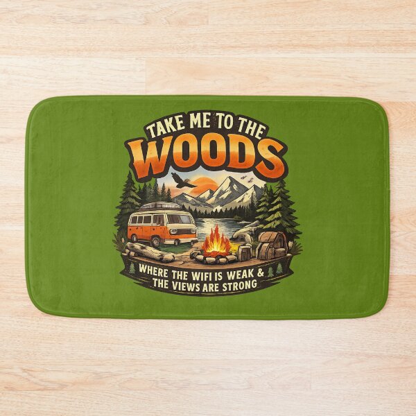 Item preview, Take Me To The Woods Vintage Camping Adventure  designed and sold by Tender Flower Clothing.