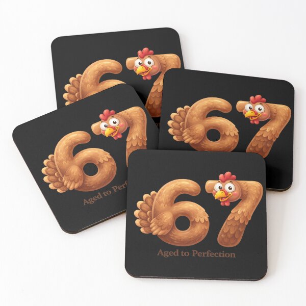 Item preview, 67 Aged to Perfection – Funny Chicken Birthday Design designed and sold by FluffinCool.