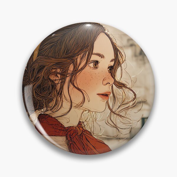 Item preview, Matera Italy Travel Poster - Woman in Red Scarf Illustration designed and sold by Banal25.