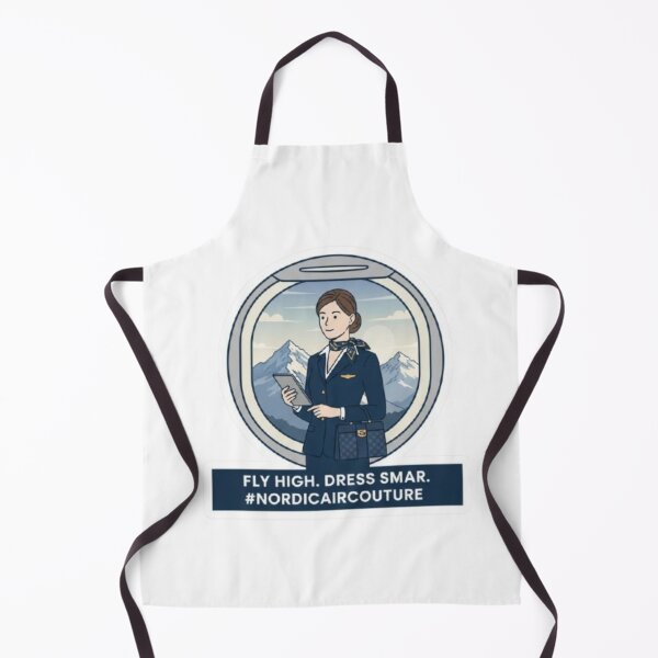 Item preview, Scandinavian Flight Attendant Aesthetic - Fashionably Flying Graphic designed and sold by Pixel & Beyond.