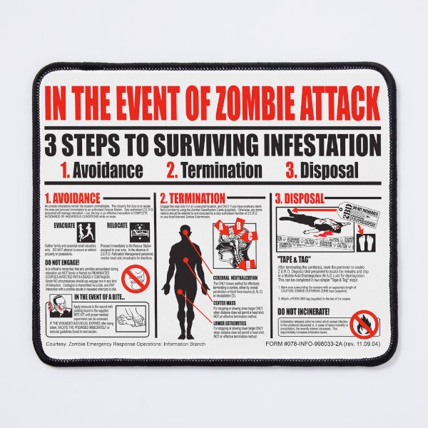 Item preview, In the event of zombie attack designed and sold by Sesshomaru87.