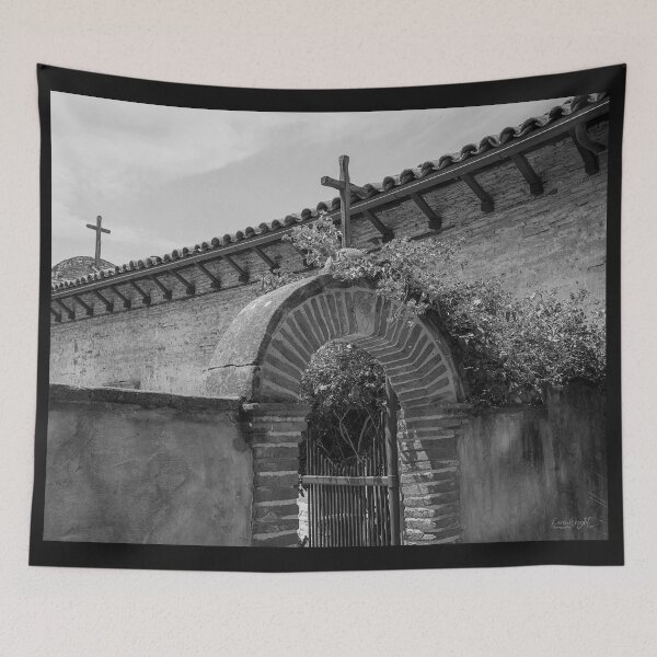 Item preview, Gate to the Sacred Garden BW designed and sold by WrightDesignsUS.
