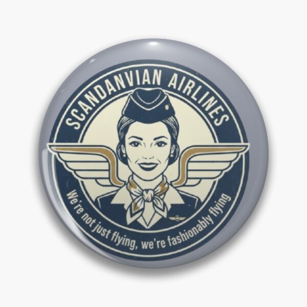 Item preview, Scandinavian Flight Attendant Aesthetic - Fashionably Flying Graphic designed and sold by Pixel & Beyond.