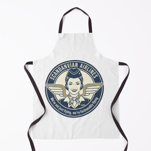 Item preview, Scandinavian Flight Attendant Aesthetic - Fashionably Flying Graphic designed and sold by Pixel & Beyond.