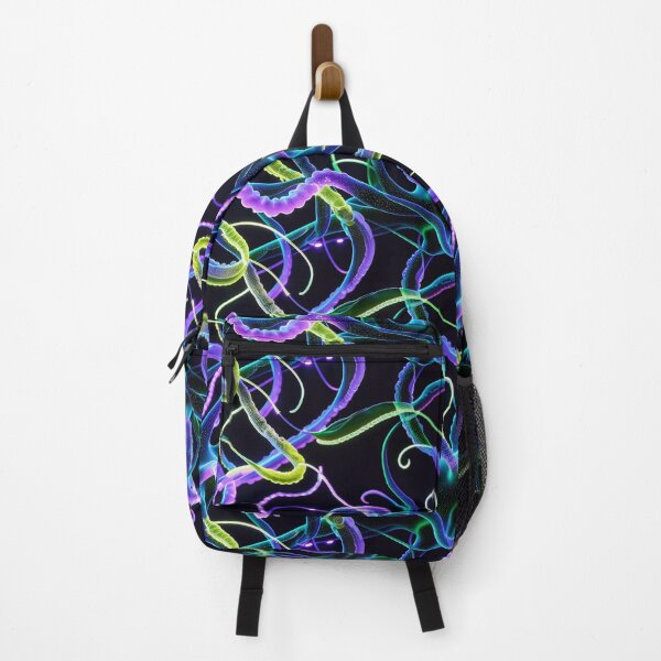 Item preview, Bioluminescent Neural Abyss Techno-Organic Pattern designed and sold by SketchNStyle.