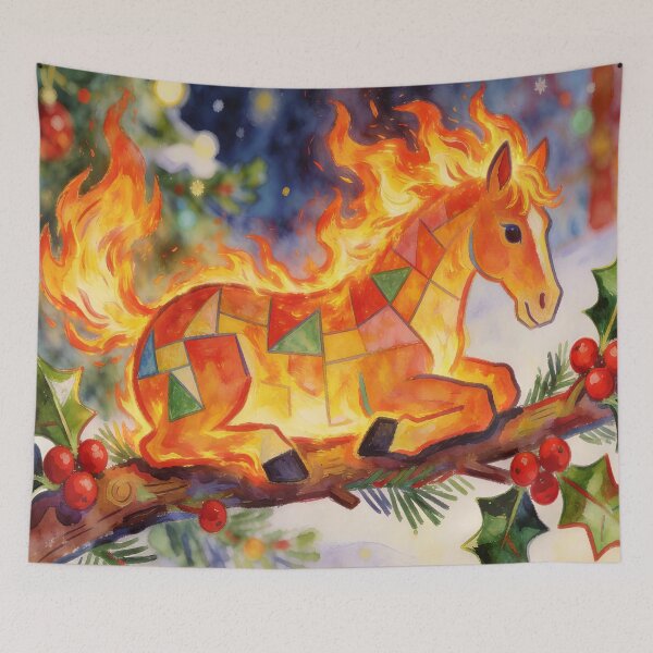 Item preview, Christmas Blaze Horse designed and sold by M-Y-A-R-T-.