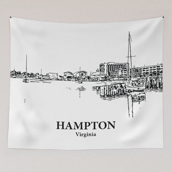 Item preview, Hampton - Virginia designed and sold by Lakeric Cityscapes.