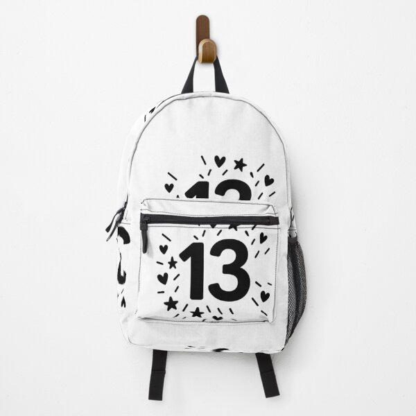 Item preview, "13" lucky black and white number designed and sold by Moonshroomarts.