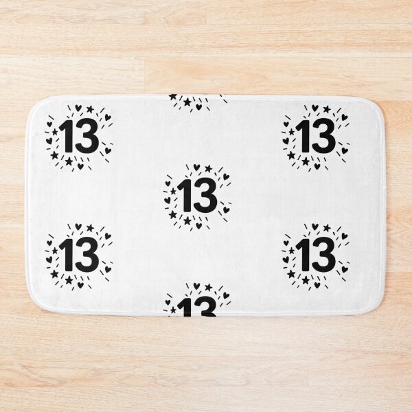 Item preview, "13" lucky black and white number designed and sold by Moonshroomarts.
