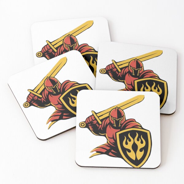 Item preview, Spartan Knight Warrior Logo with Sword and Shield designed and sold by Mohsin0.