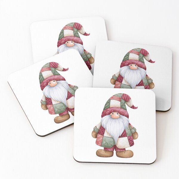 Item preview, Adorable Christmas gnome characters in festive outfits, perfect for winter decor and holiday gifts designed and sold by olenapetol.