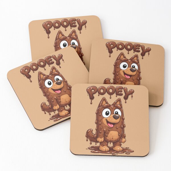 Item preview, Pooey Bluey Parody Drippy Cartoon Dog Covered in Brown Goo designed and sold by magufalo.