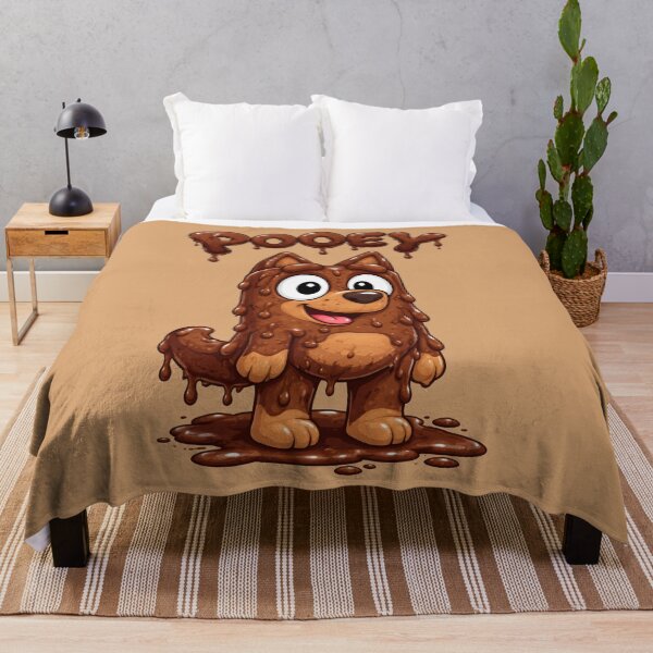 Item preview, Pooey Bluey Parody Drippy Cartoon Dog Covered in Brown Goo designed and sold by magufalo.