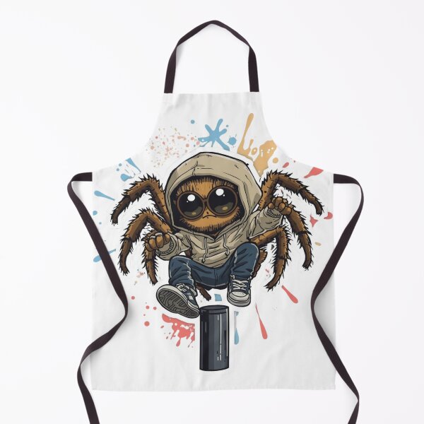 Item preview, Urban Jumping Spider Rooftop Icon – Cute Hairy Hyllus Diardi Street Art designed and sold by MiszungART.