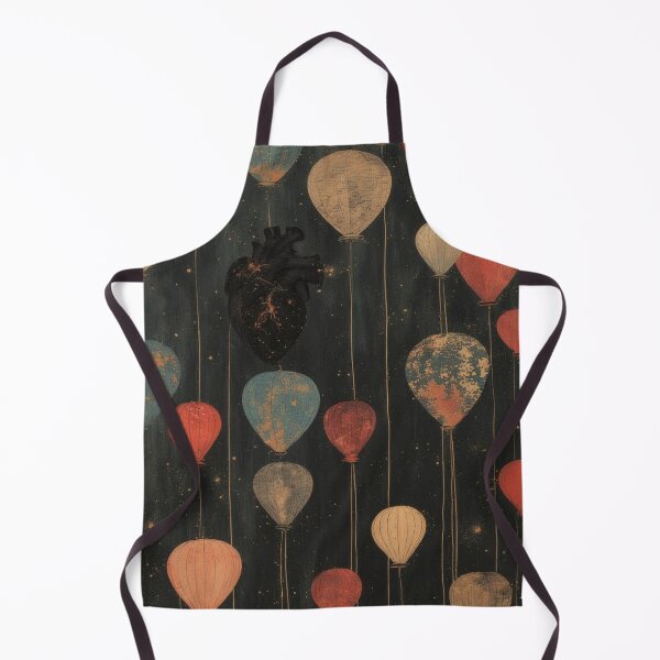 Item preview, Heart-shaped balloons and a dark heart anatomy designed and sold by Mianku | Für das Leben.