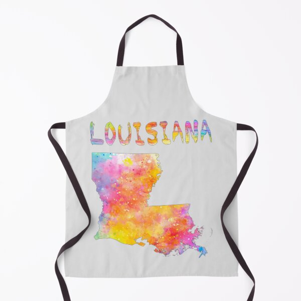 Item preview, Louisiana State Map Silhouette - Vibrant Watercolor Art designed and sold by mashmosh.
