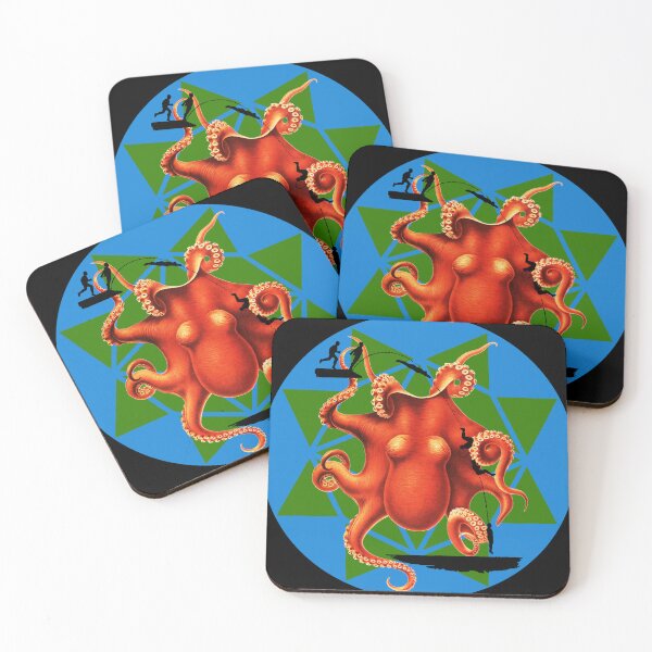 Item preview, Octopus Diving Off The Edge Of Earth designed and sold by NOAI-art.