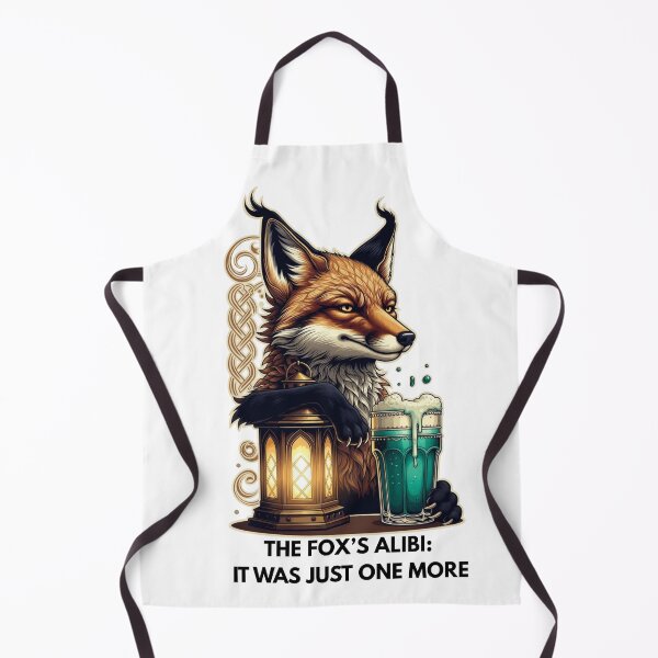Item preview, Sly Fox One More Round Tee | Emerald Alibi Lantern Glow Witty Pub Fox Irish Graphic Shirt designed and sold by YMLux.