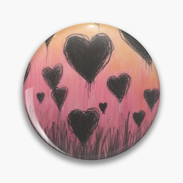 Item preview, Hearts float above a dark field designed and sold by Mianku | Für das Leben.