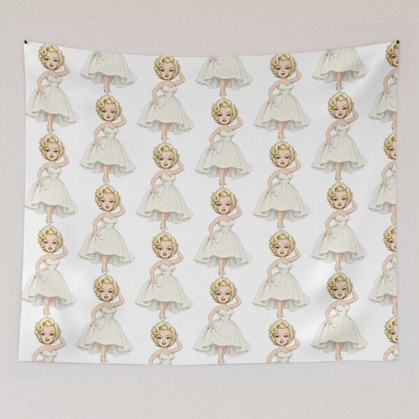 Item preview, Glamorous Hollywood Icon - Cute Vintage Pin-Up Illustration designed and sold by Hen-C-Art.