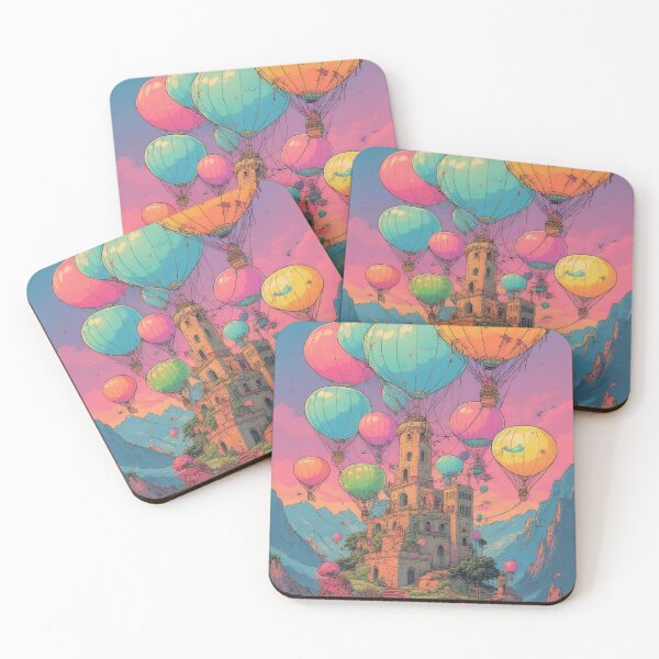 Item preview, Castle in the clouds with balloons designed and sold by Mianku | Für das Leben.