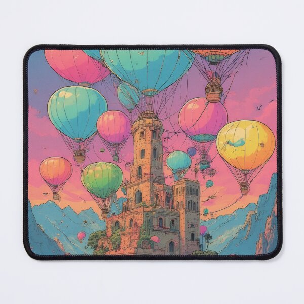 Item preview, Castle in the clouds with balloons designed and sold by Mianku | Für das Leben.