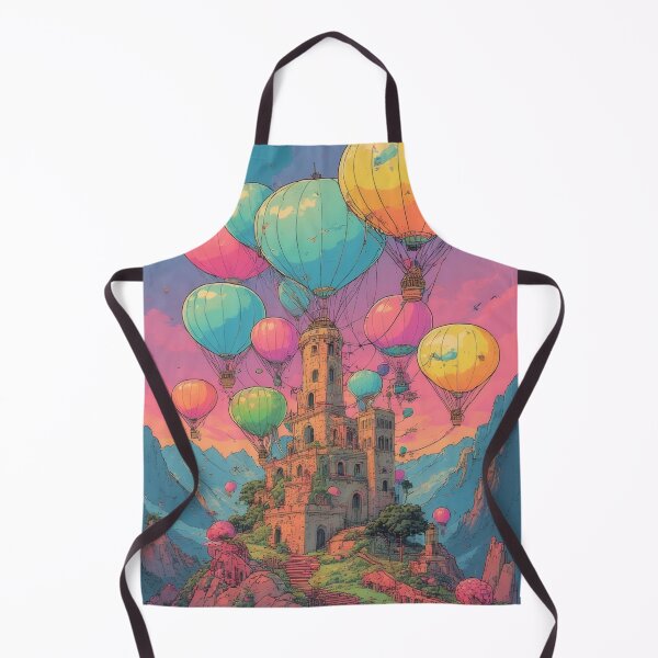 Item preview, Castle in the clouds with balloons designed and sold by Mianku | Für das Leben.