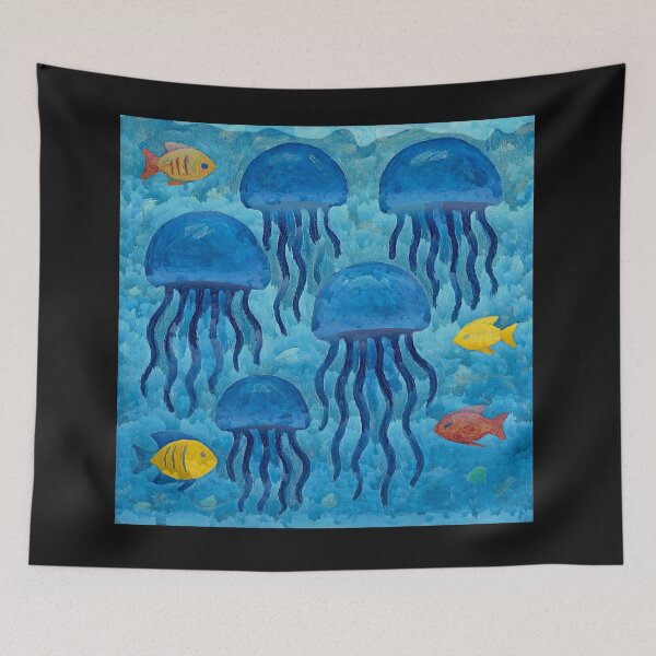 Item preview, Medusozoa, Meduza, Blue jellyfish float#3 designed and sold by Helios Be. Lavsh.