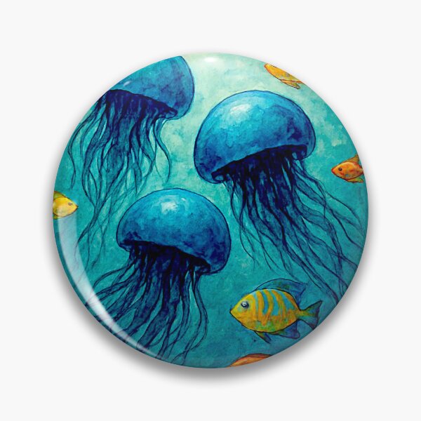 Item preview, Medusozoa, Meduza, Blue jellyfish float#4 designed and sold by Helios Be. Lavsh.