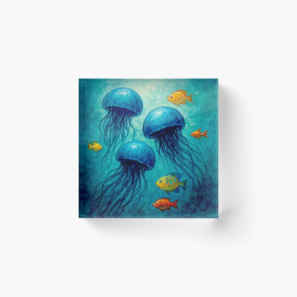 Item preview, Medusozoa, Meduza, Blue jellyfish float#4 designed and sold by Helios Be. Lavsh.