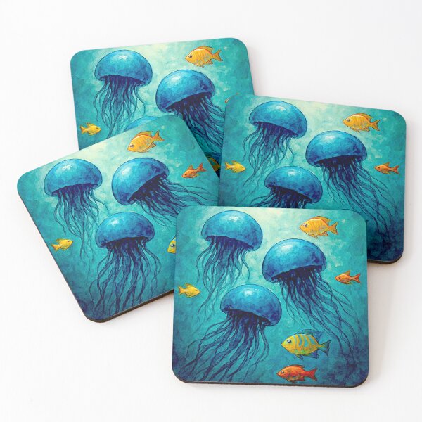 Item preview, Medusozoa, Meduza, Blue jellyfish float#4 designed and sold by Helios Be. Lavsh.