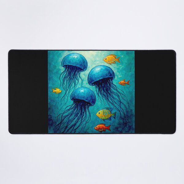 Item preview, Medusozoa, Meduza, Blue jellyfish float#4 designed and sold by Helios Be. Lavsh.