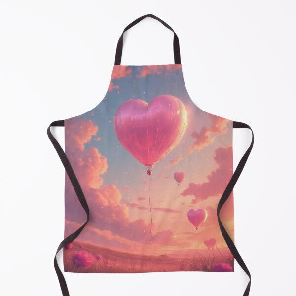 Item preview, Pink heart-shaped balloons in a romantic sky designed and sold by Mianku | Für das Leben.