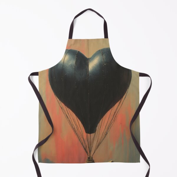 Item preview, Black hot air balloon against an abstract sky designed and sold by Mianku | Für das Leben.