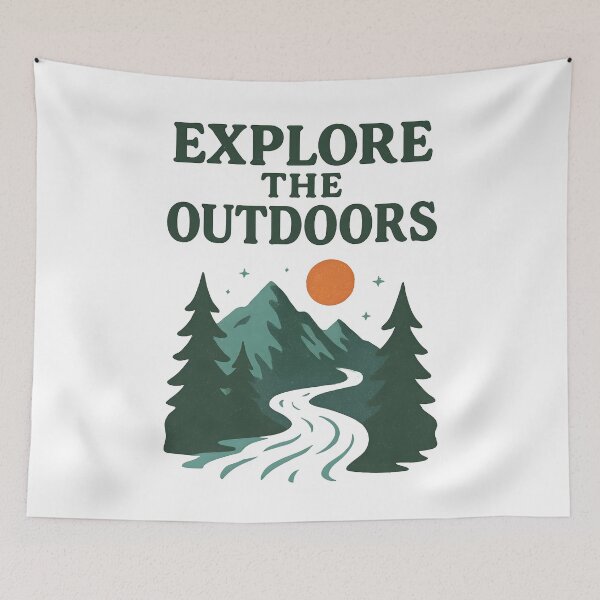 Item preview, Explore the Outdoors Adventure Path in Mountain Forest. designed and sold by The-T-In-Retro.