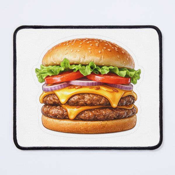 Item preview, Realistic Cheeseburger designed and sold by StickerMan17.