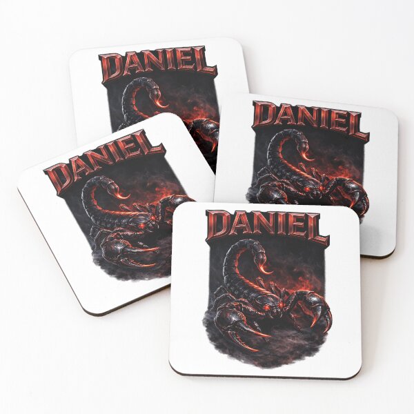 Item preview, Daniel Scorpio – Dark Power Zodiac Name Art designed and sold by AlexLineArt.