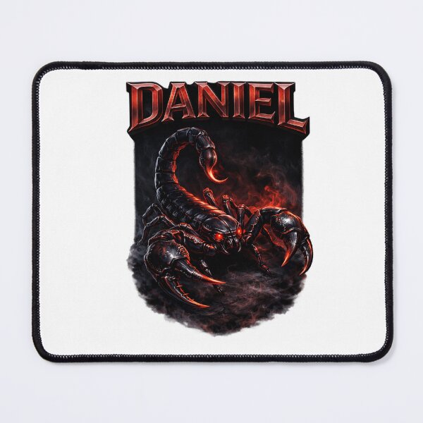 Item preview, Daniel Scorpio – Dark Power Zodiac Name Art designed and sold by AlexLineArt.