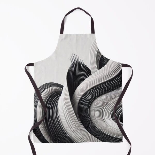 Item preview, Abstract 3D Wave Art | Modern Minimalist Black and White Sculptural Design designed and sold by shopwithcare.