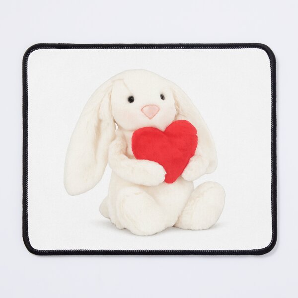 Item preview, Båshful Red Love Heart Bunny designed and sold by DecalRush.