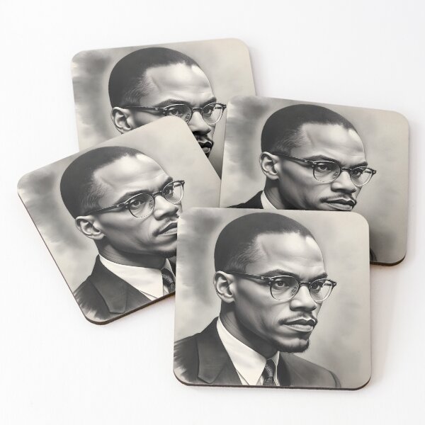 Item preview, Malcolm X designed and sold by WorldofCharcoal.