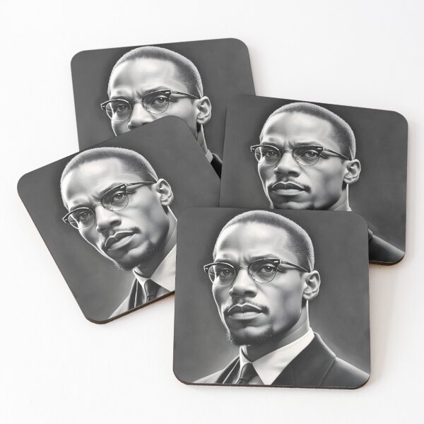 Item preview, Malcolm X designed and sold by WorldofCharcoal.