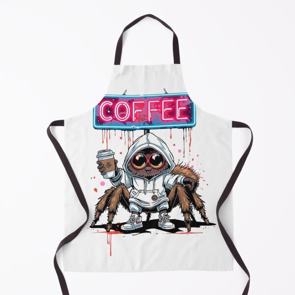 Item preview, Coffee Break Jumping Spider – Cute Hyllus Diardi Urban Art designed and sold by MiszungART.