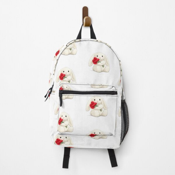 Item preview, Cream Bunny With Rose designed and sold by DecalRush.