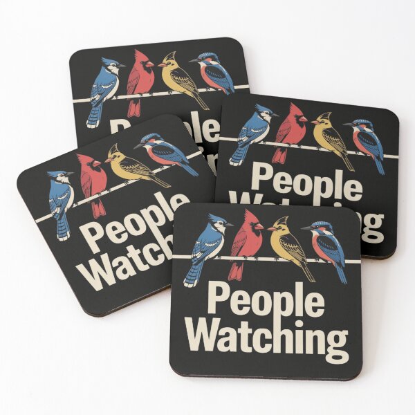 Item preview, People Watching ? | Colorful Birds on a Branch Whimsical Design designed and sold by Mayeeverse.