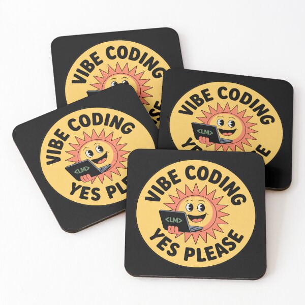 Item preview, Vibe Coding Yes Please – Happy Sun Programmer  Design designed and sold by VividOrganica.