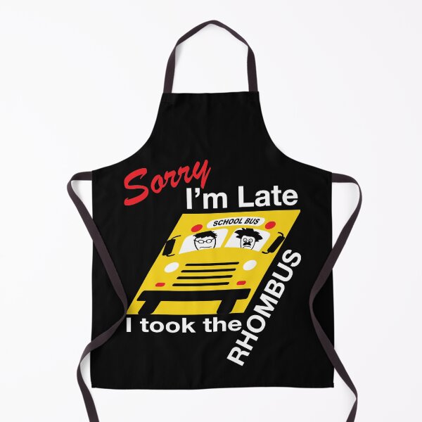 Item preview, Funny Nerdy Sorry I'm Late I Took the Rhombus Math Teacher White Text designed and sold by MathWare MathClips.